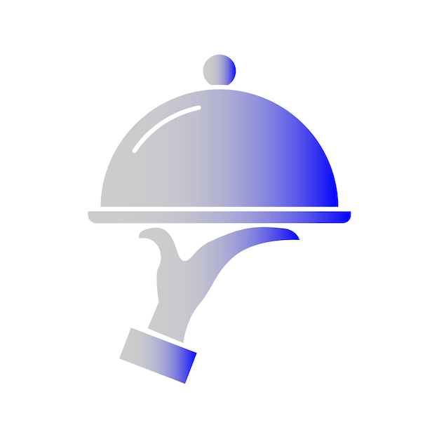 Diseño del icono de la mano y la bandeja