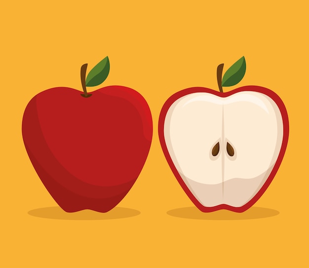 diseño de icono de manzana