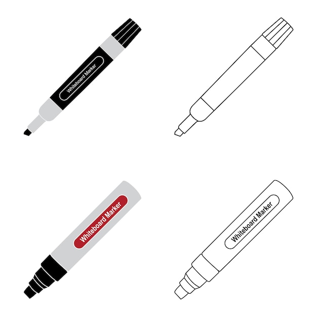 diseño del icono del marcador de la pizarra