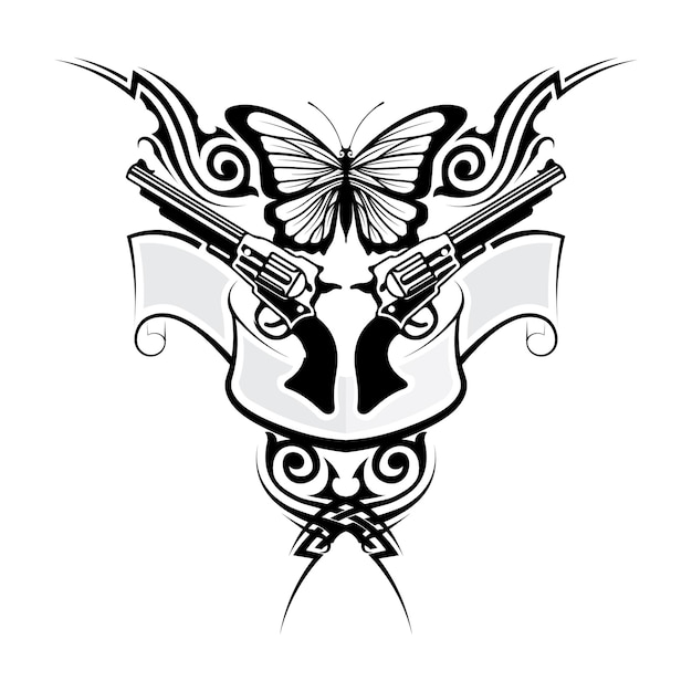 Diseño de icono de mariposa de belleza