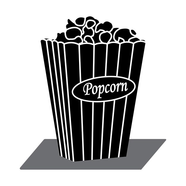 Diseño del icono de las palomitas de maíz