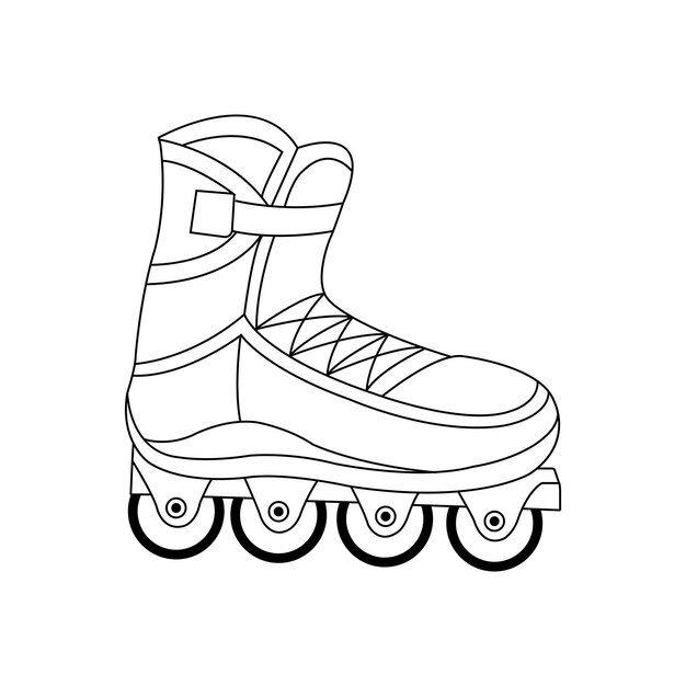 Diseño del icono de los patines