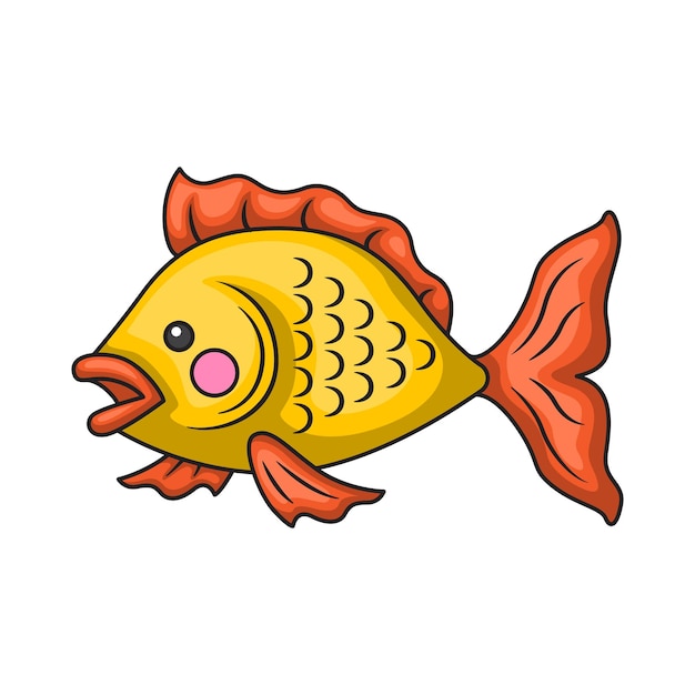 Diseño del icono del pez Vector del pez