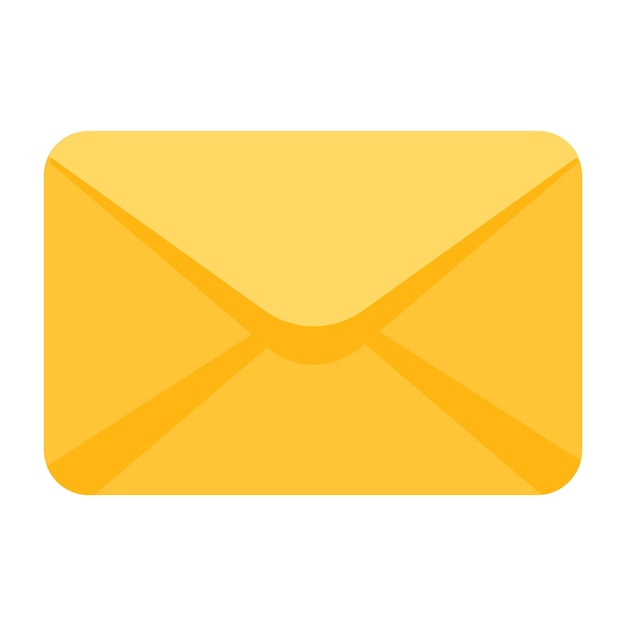 Diseño de icono plano de correo de moda