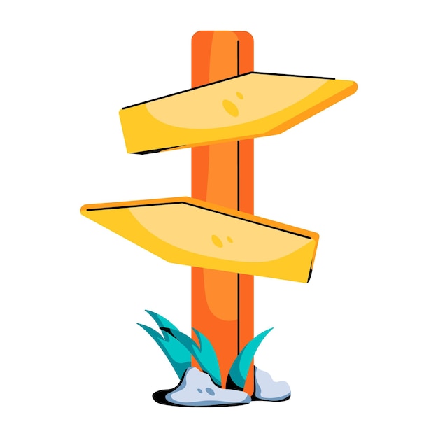 Diseño de icono plano de tablero de dirección
