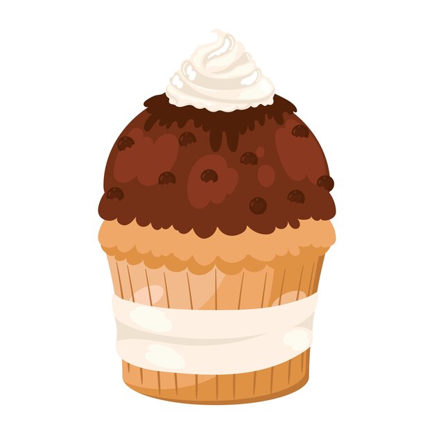 Vector diseño del icono del postre dulce de la tarta