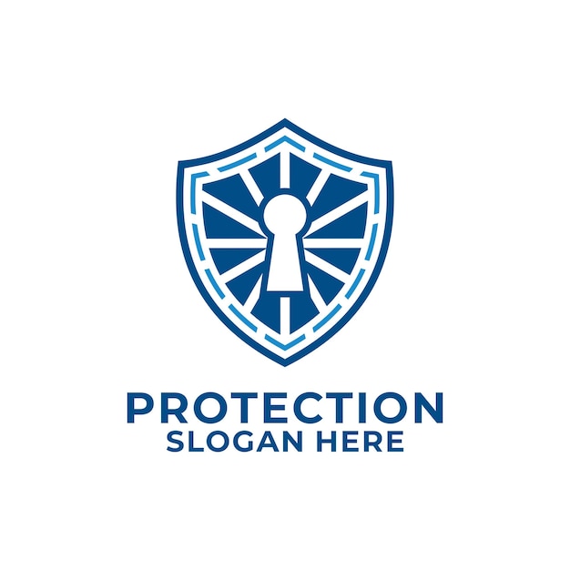 Diseño de icono de protección de escudo Vector de protección y plantilla de diseño de logotipo de escudo
