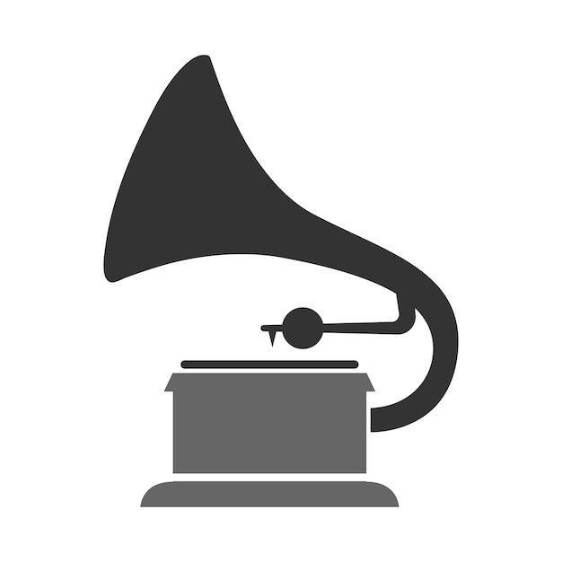 Vector diseño del icono del reproductor de música