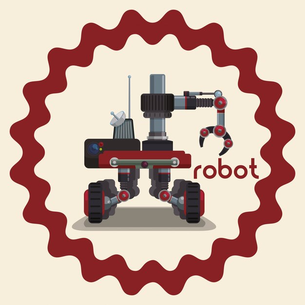 Diseño de icono de robot