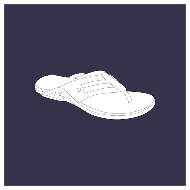 Diseño del icono de las sandalias mens