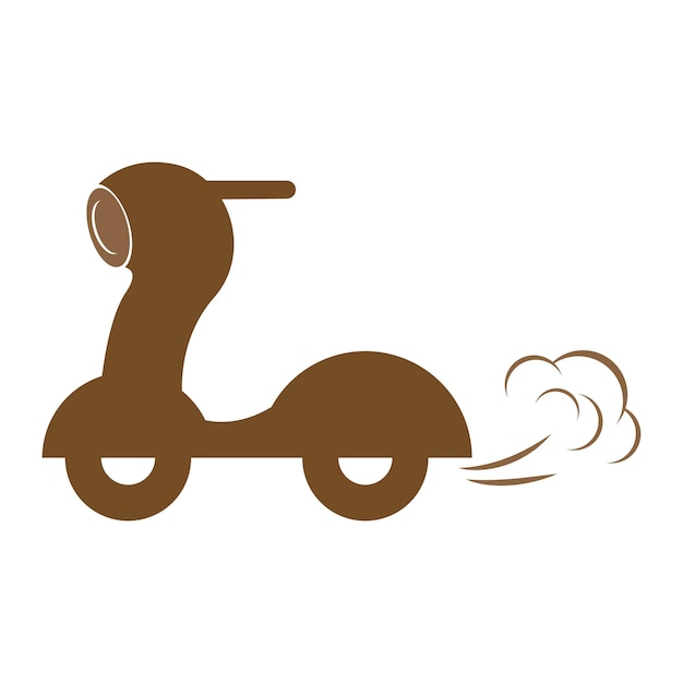 Diseño de icono de scooter de motor