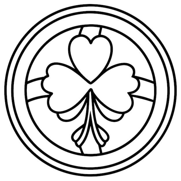 Diseño del icono de Shamrock
