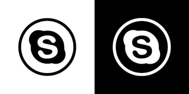 Diseño del icono de Skype Vector de Skype Signo del logotipo colorido de Skype
