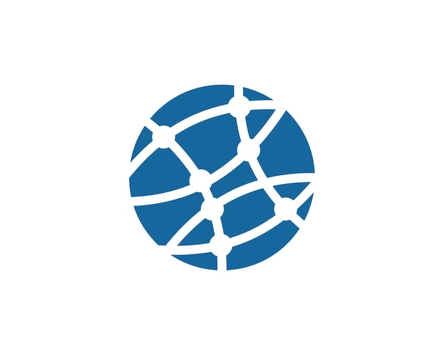 Diseño de icono de tecnología global
