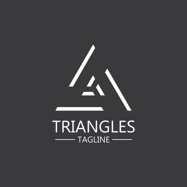 Vector diseño de icono de triángulo