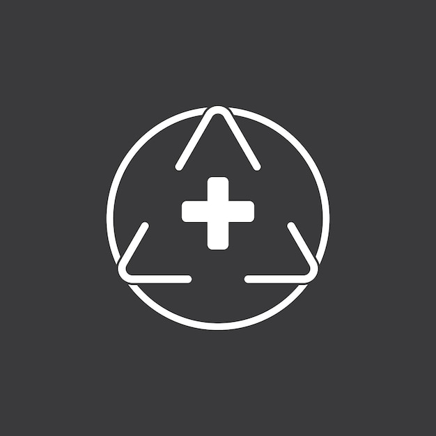 Diseño de icono de triángulo