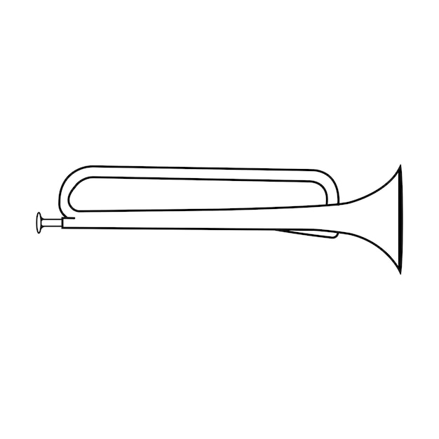 diseño del icono de la trompeta