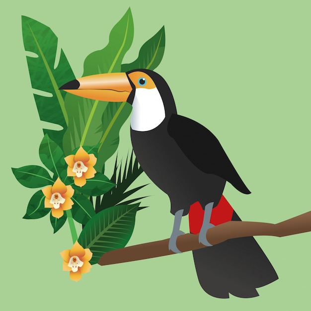 Diseño de icono tropical