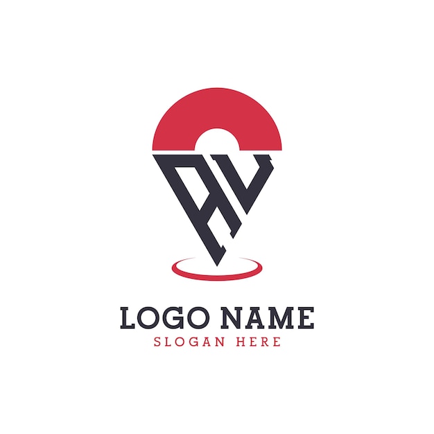 Diseño de icono de ubicación de AU Logotipo moderno de AU Pinpoint para aplicaciones de mapas de navegación y negocios basados en la ubicación