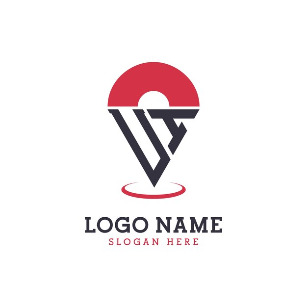 Diseño de icono de ubicación de la interfaz de usuario Logotipo de punto de identificación de la interface de usuario moderna para aplicaciones de mapas de navegación y negocios basados en la ubicación