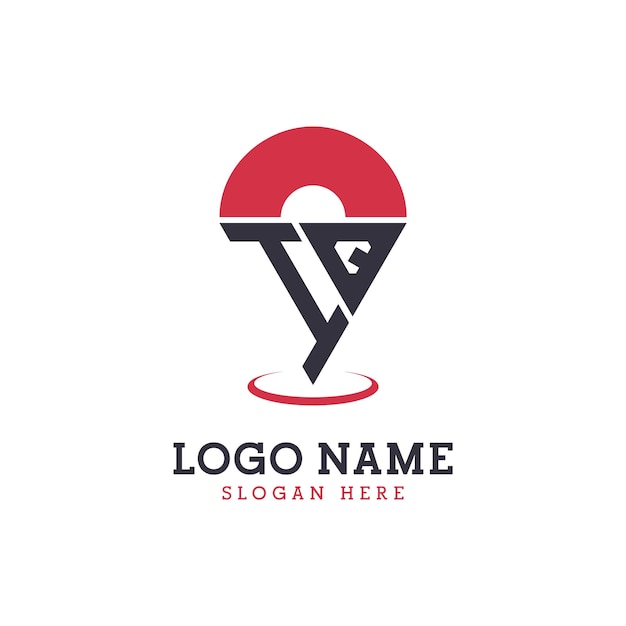 Diseño de icono de ubicación IQ Logotipo moderno IQ Pinpoint para aplicaciones de mapas de navegación y negocios basados en la ubicación