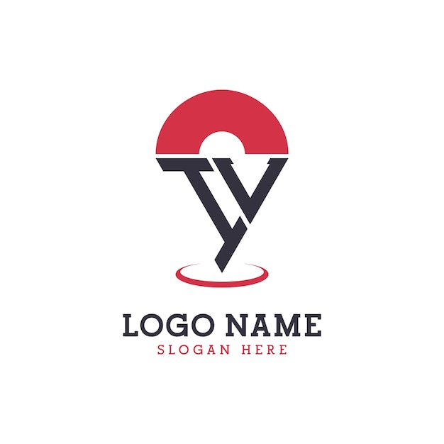 Diseño de icono de ubicación Logotipo moderno de IL Pinpoint para aplicaciones de mapas de navegación y negocios basados en la ubicación