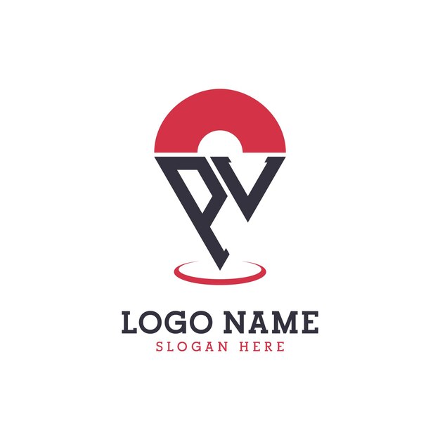 Diseño de icono de ubicación Logotipo moderno de PL Pinpoint para aplicaciones de mapas de navegación y negocios basados en la ubicación
