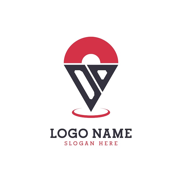 Diseño de icono de ubicación OO Logotipo moderno OO Pinpoint para aplicaciones de mapas de navegación y negocios basados en la ubicación