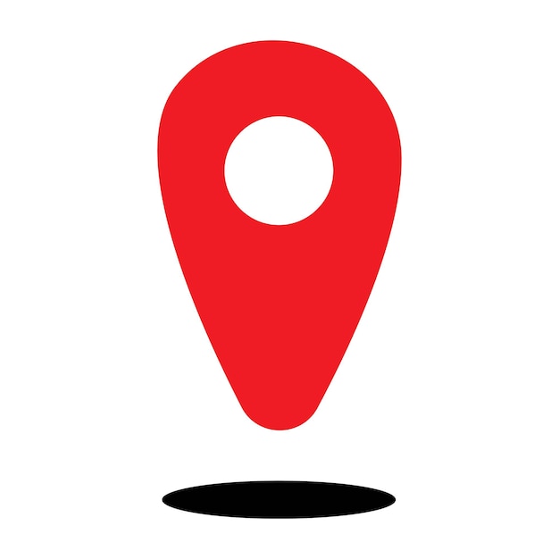 Diseño de icono de ubicación de pin