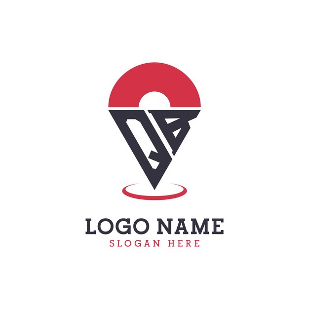 Diseño de icono de ubicación de QB Logotipo moderno de QB Pinpoint para aplicaciones de mapas de navegación y negocios basados en la ubicación