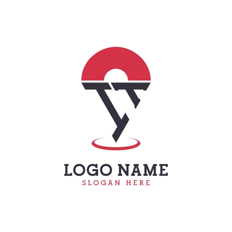 Vector diseño de icono de ubicación de ti logotipo moderno de punto de identificación de ti para aplicaciones de mapas de navegación y negocios basados en la ubicación