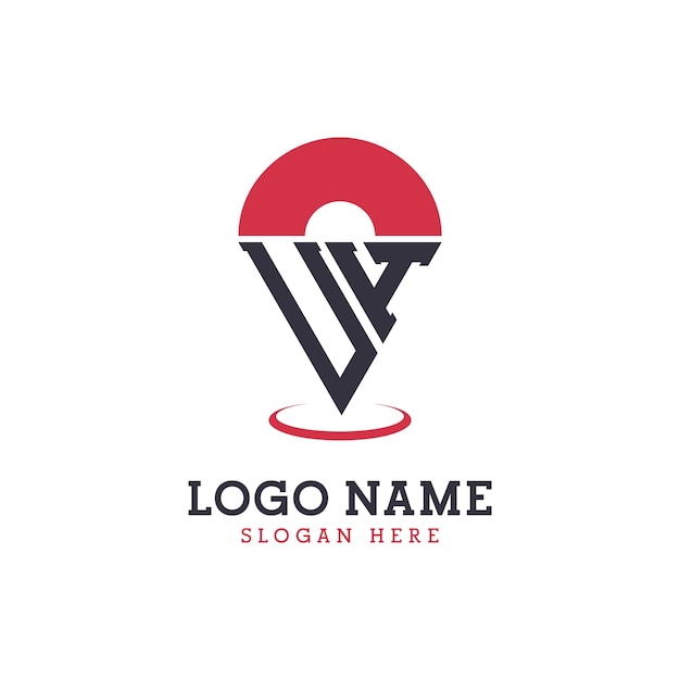 Diseño de icono de ubicación de UH Logotipo moderno de UH Pinpoint para aplicaciones de mapas de navegación y negocios basados en la ubicación