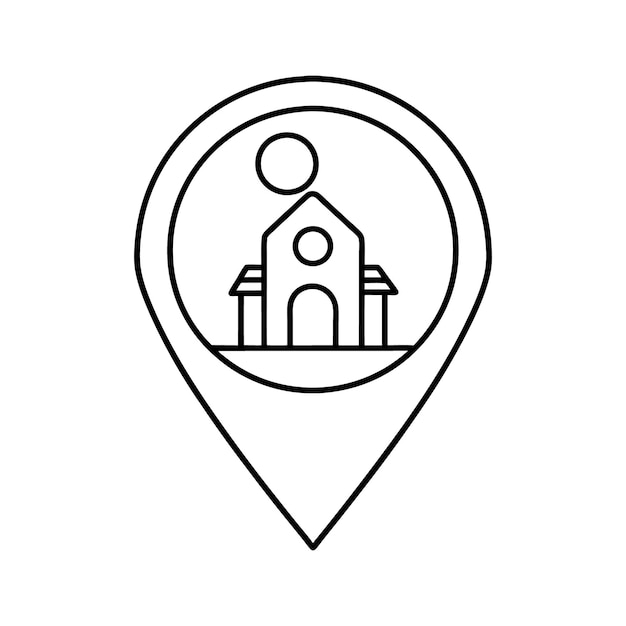 Diseño del icono de ubicación vectorial