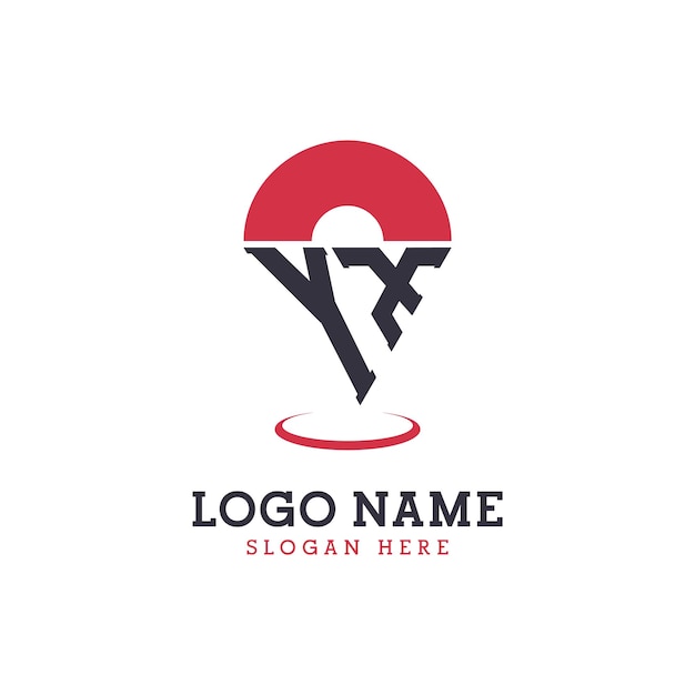 Diseño de icono de ubicación YX Logotipo moderno YX Pinpoint para aplicaciones de mapas de navegación y negocios basados en la ubicación
