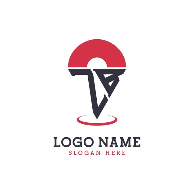 Diseño de icono de ubicación ZB Logotipo moderno ZB Pinpoint para aplicaciones de mapas de navegación y negocios basados en la ubicación