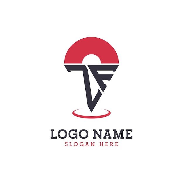 Diseño de icono de ubicación de ZF Logotipo moderno de ZF Pinpoint para aplicaciones de mapas de navegación y negocios basados en la ubicación