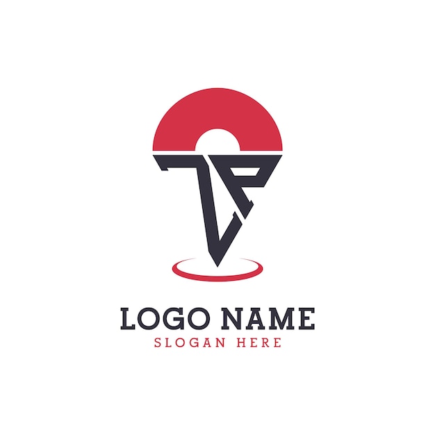 Diseño de icono de ubicación de ZP Logotipo moderno de ZP Pinpoint para aplicaciones de mapas de navegación y negocios basados en la ubicación
