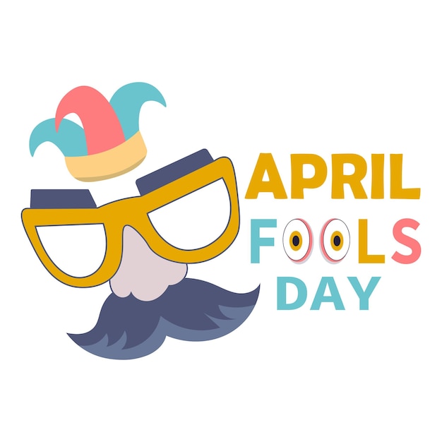 Diseño del icono y el vector del Día de los Tontos de Abril