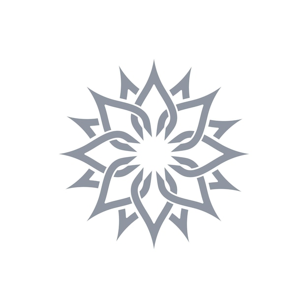 Diseño de icono de vector de flor de belleza