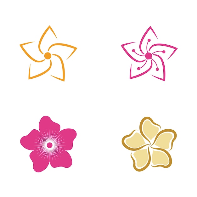 Diseño de icono de vector de flor