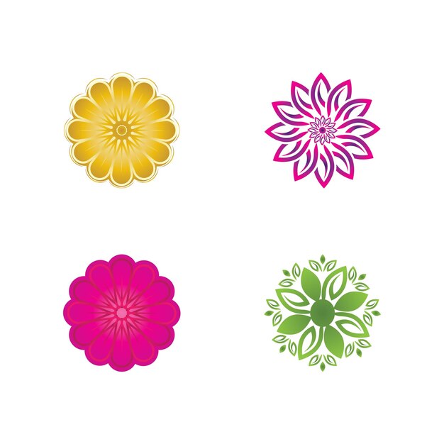 Diseño de icono de vector de flor