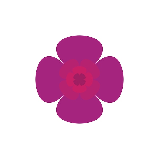 Diseño de icono de vector de flor