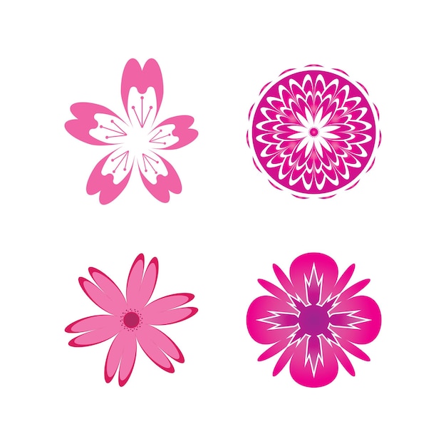 Diseño de icono de vector de flor