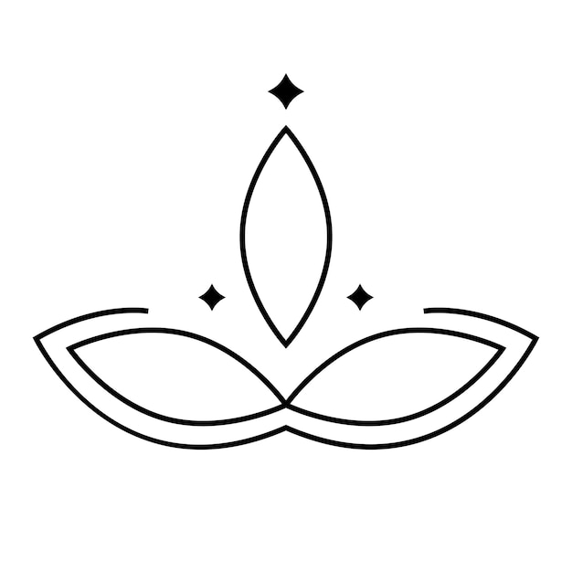 Vector diseño de icono de vector floral flores y hojas icono plano