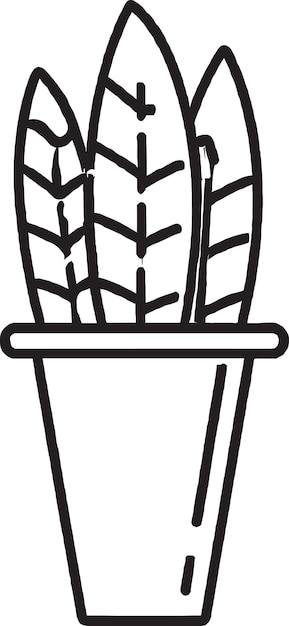 Diseño de icono de Vector de hierba salvaje