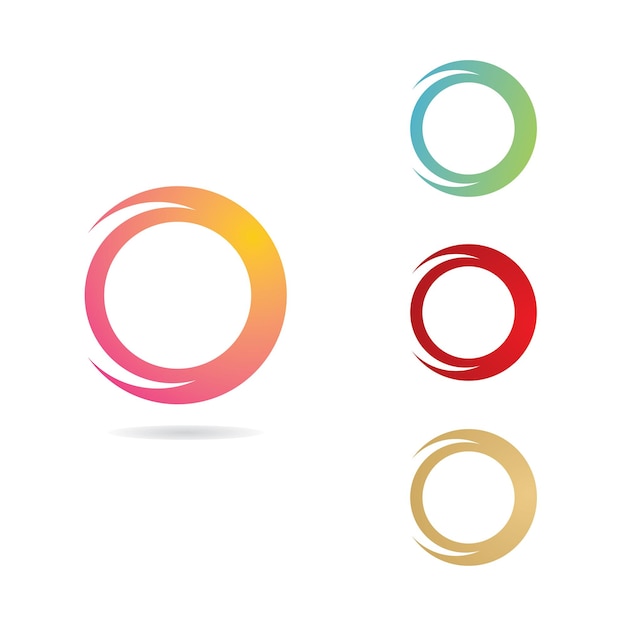 Diseño de icono de vector de logotipo de círculo abstracto