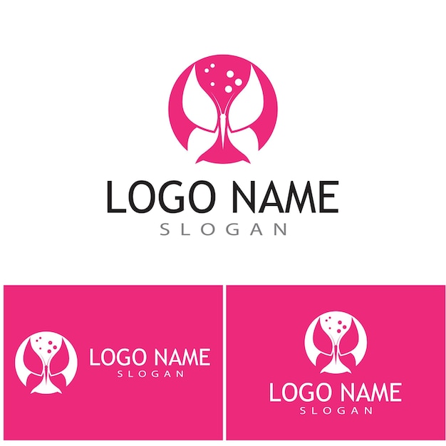 Diseño de icono de vector de logotipo de mariposa de belleza
