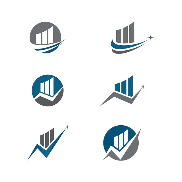 Diseño de icono de vector de plantilla de logotipo de finanzas de negocios