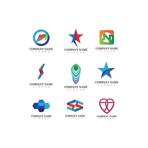 Diseño de icono de vector de plantilla de logotipo de finanzas de negocios