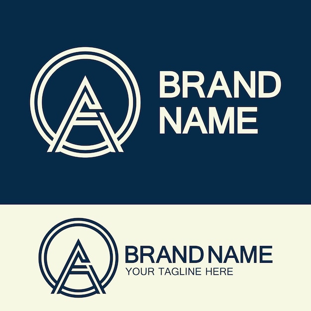 Un diseño de icono de Vector de plantilla de logotipo de letra empresarial